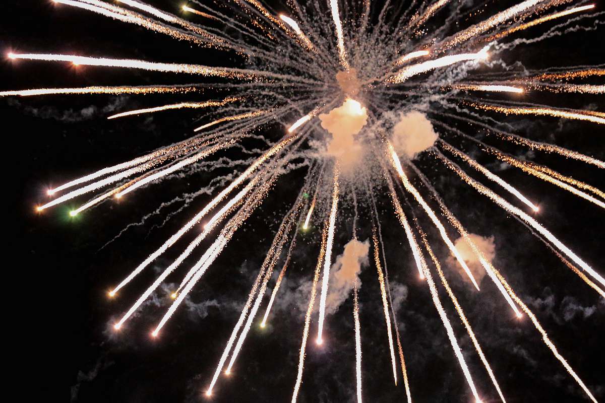 4th Of July Longexposure Photography Of Fireworks Kanab Image Free Photo